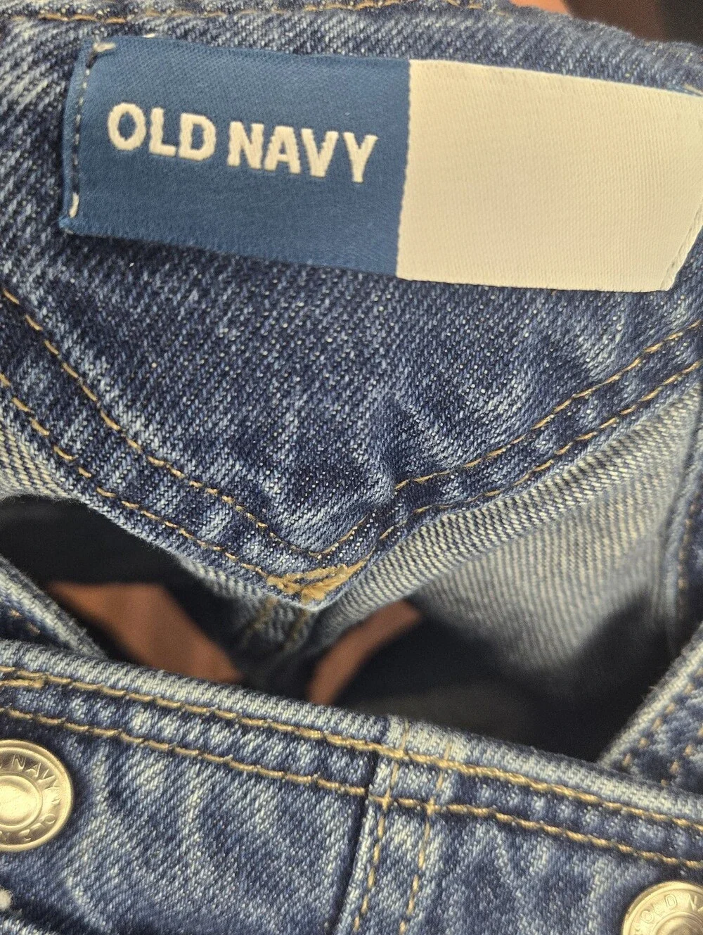 Old Navy Blue Denim Short Overalls for Kids